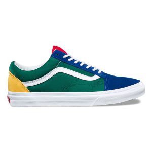 Vans Erkek Spor Ayakkabı Yacht Club Old Skool Mavi/Yeşil/Sarı | 98616-281